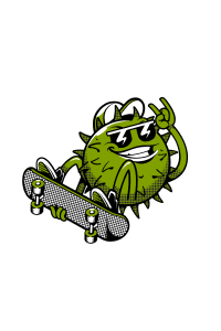 Cecap Skate Plaza Mamona Skater Logo.